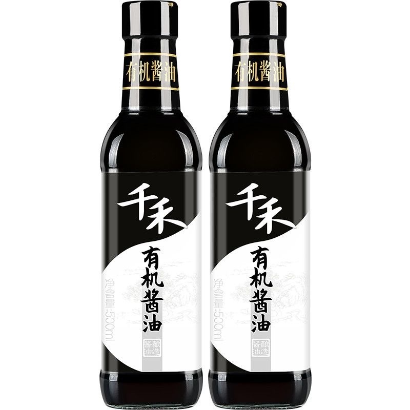 千禾有机酱油500ml *1瓶 家用调味品